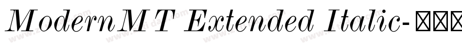 ModernMT Extended Italic字体转换